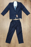 Terno Social C/ Calça Azul Marinho e Camisa Branca Pajem