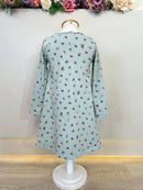 Vestido Infantil Estampa Flores Primavera Luxo