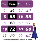 Vestido Infantil Frozen Anna Elza Azul Festas Luxo