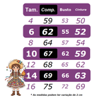 Vestido Infantil Junino Arraiá Caipira Xadrez Verde Florido
