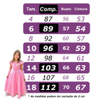 Vestido Infantil Longo Off White Saia Terracota Daminhas