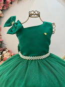 Vestido Infantil Longo Verde Bandeira Daminhas Formaturas