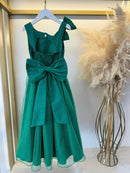 Vestido Infantil Longo Verde Bandeira Daminhas Formaturas