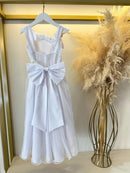Vestido Infantil Longo Branco Luxo Daminhas Formaturas
