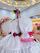 Vestido Infantil Luxo Junino Arraiá Caipira Noiva