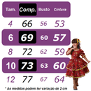 Vestido Infantil Luxo Junino Arraiá Caipira Noiva