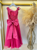 Vestido Infantil Longo Pink Luxo Daminhas Formaturas