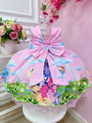 Vestido Infantil My Little Pony Rosa Claro Festas