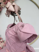 Vestido Infantil Rose C/ Busto Nervura Festas Daminhas