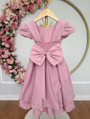 Vestido Infantil Rose C/ Busto Nervura Festas Daminhas