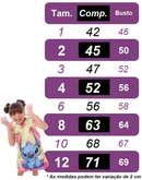Vestido Infantil Trapézio Lilo Stitch e Angel Pink Manga Flu-Flu