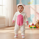 Macacão de bichinhos Pelo Fleece e Moletom Brandili macacão infantil de inverno