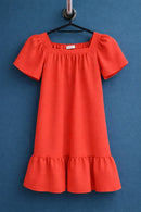 VESTIDO Infantil Trick Nick com babados poliester