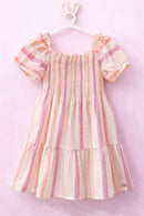 VESTIDO Trick Nick estampado com babados com listra e manga ciganinha