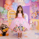 Vestido Ysa Kids Looney Tunes Baby Rosa