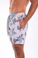 Short Volley 17" Marine Flower