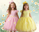 Vestido Marie Jardim Encantado Margaridas + Saiote