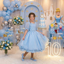 Vestido Bella Child Laize Azul Bebe