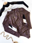 Body em Tule Manga Longa Ondas Mirela Ref. 1525