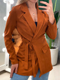Max Blazer em Louis Twill Transpassado com Amarração Ref. 1933