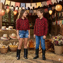 Camisa Flanelada Xadrez Junina Jason Vermelho