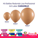 Kit 3 Pacotes Balões Bexigas Redondo Liso Profissional – 5" , 9" e 16" – Art Latex
