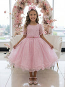 Vestido Bella Child Laize Rosa Bebe