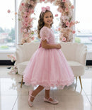 Vestido Bella Child Laize Rosa Bebe