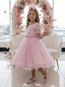 Vestido Bella Child Laize Rosa Bebe