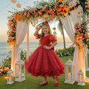 Vestido Bella Child Laize Vermelho Modelo 2