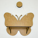 Nicho infantil Borboleta MDF cru prateleira
