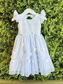 Vestido Bebê Branco Jardim Encantado Luxo