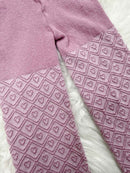 Meia Calça Infantil Algodão Rose Fio 80