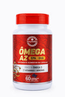 Ômega 3 Multivitamínico A-Z - 20 Vitaminas e Minerais + EPA DHA 1400 mg- 60 Caps. Sorftgel