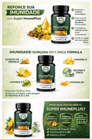Suplemento Super Imune Plus 490 mg - 10 mg de Própolis + Vitaminas e Minerais Essenciais Premium - 60 Cáps.