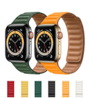 Pulseira Para Apple Watch Magnética Couro Elos