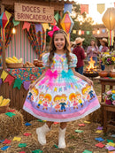 Vestido Marie Junino Luxo Quermesse das Cores