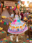 Vestido Marie Junino Luxo Quermesse das Cores