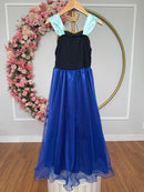 Fantasia Infantil Princesas Anna Frozen C/ Capa Festas Luxo