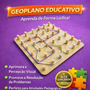 Geoplano Matematica Pedagógico Brinquedo Educativo Elástico