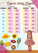 Conjunto Mini Miss Junino Sertão Magico
