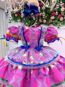 Vestido Bella Child Junino Quermesse Estrela do Arraiá