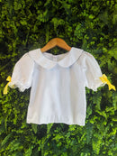 Conjunto Junino Meninas Blusa Branca Com Saia Xadrez Colorida