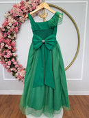 Vestido Infantil Longo Verde Formaturas Daminhas Luxo